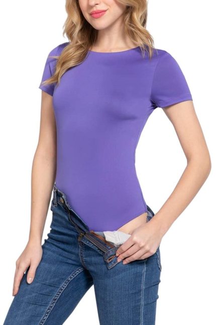Short Sleeve Crew Neck Ity Bodysuit