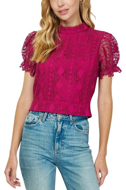Open Back Lace Top