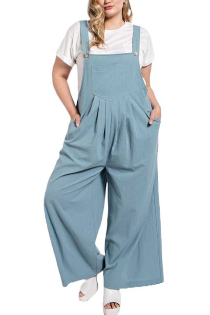 Plus Pintuck Detail Overall