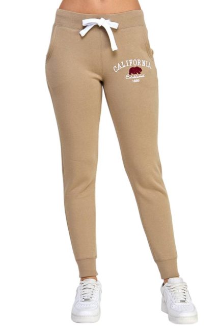 Fleece Sweatpants With California Embroidery