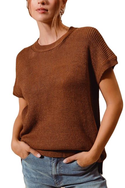 Lightweight Loose Fit Sweater Dolman Top