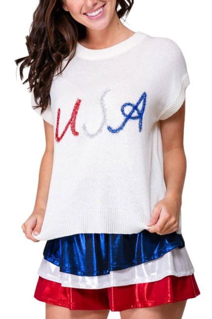 American Usa Sweater Top