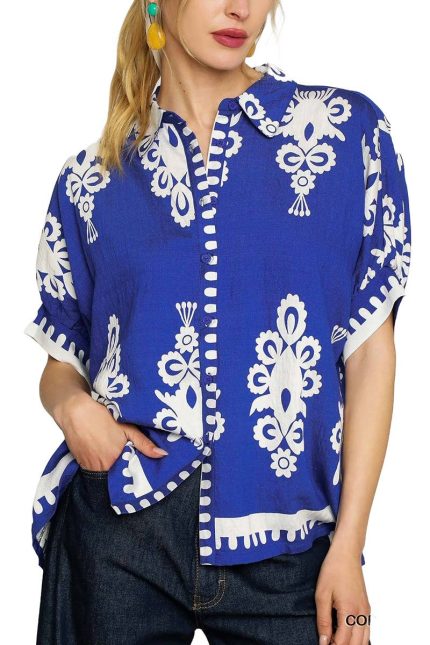 Abstract Oversized Top