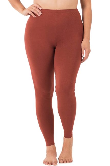Plus Premium Cotton Full Length Leggings