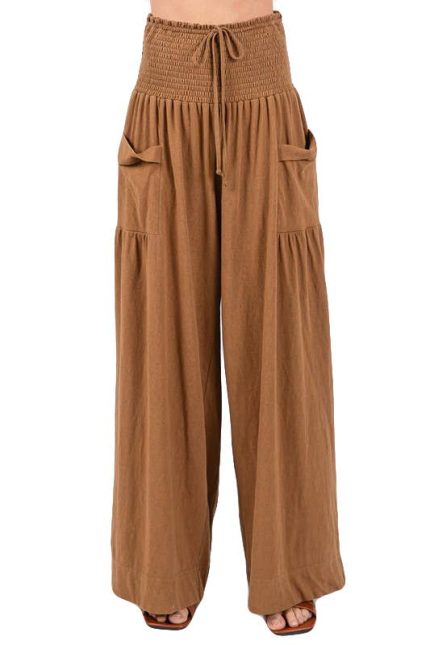 Solid Cotton Side Pocket Lounge Pants