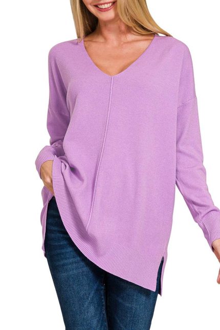 Viscose Front Seam Sweater