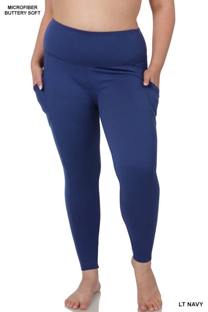 Plus Brushed Microfiber Full Length Leggings