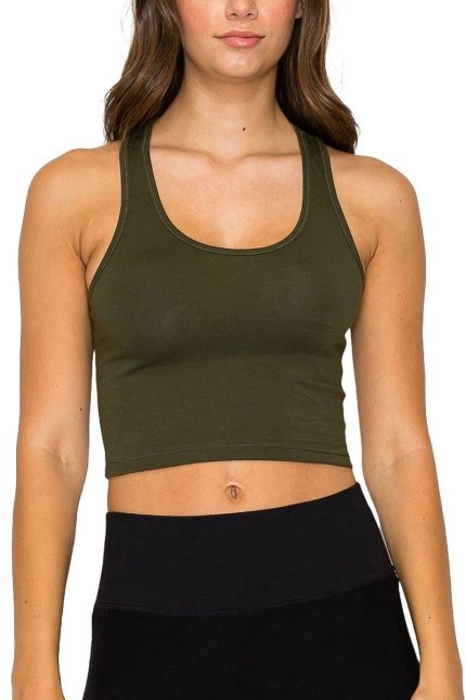 Crop Racerback Tank Top