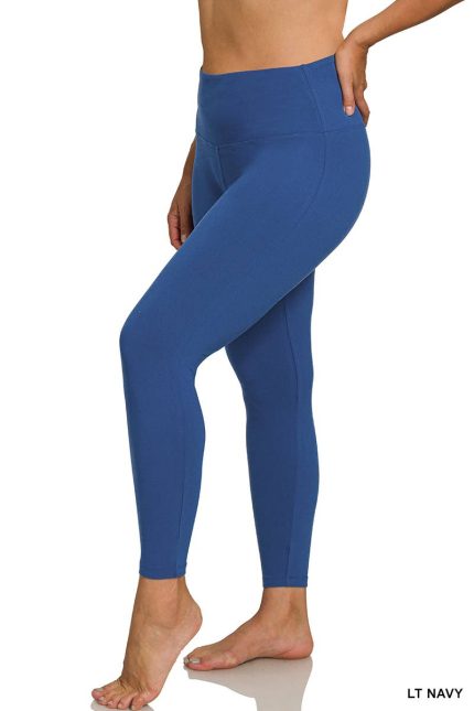 Plus Premium Microfiber Wide Waistband Leggings