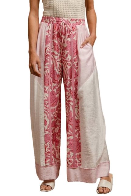 Color Block Leopard Prints Pants