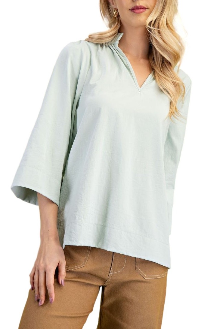 Ruffled Neck Blouse