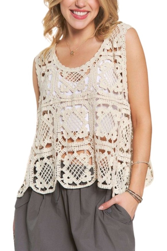 Casual Crochet Tank Top