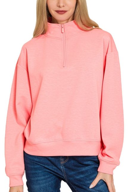Scuba Half Zip Pullover Sweatshirts
