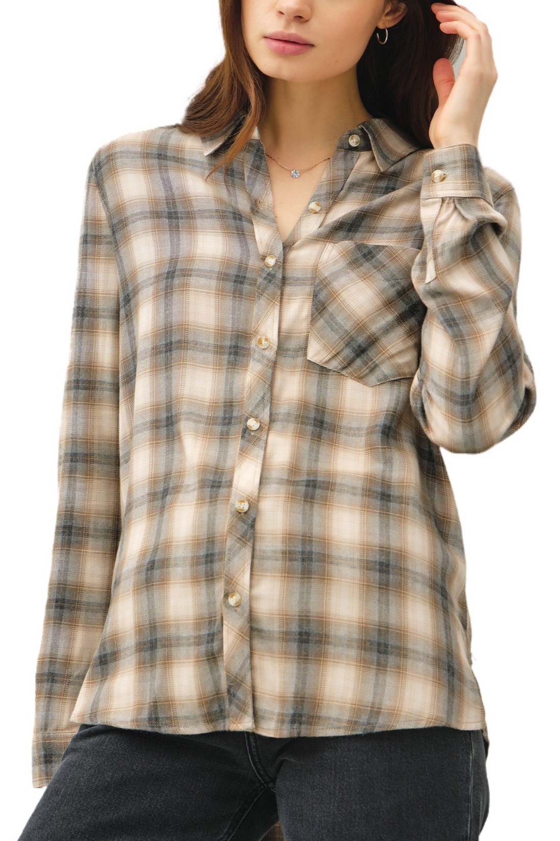 Tartan Plaid Longsleeve Button Up Shirt