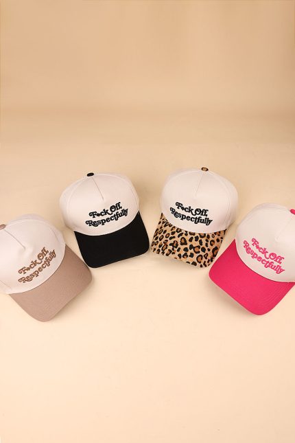 Fxck Off, Respectfully Two Tone Canvas Cotton Cap