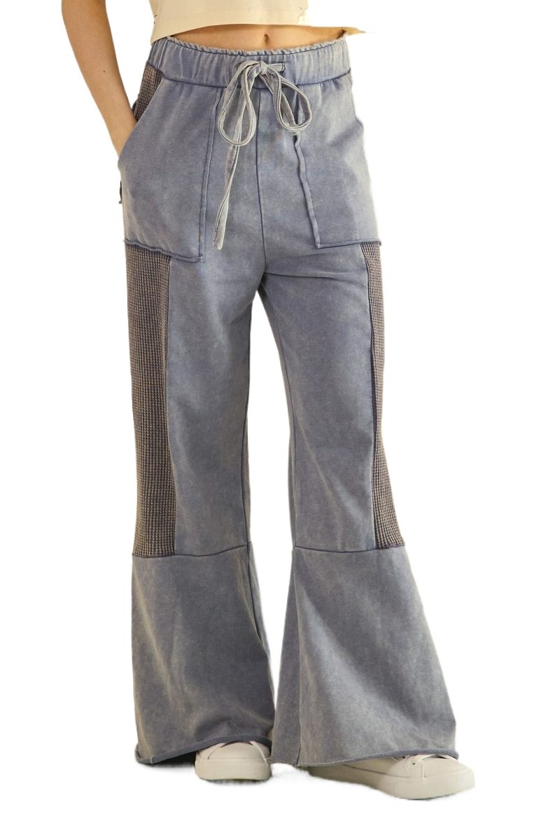 Vintage Washed Flared Panel Pants