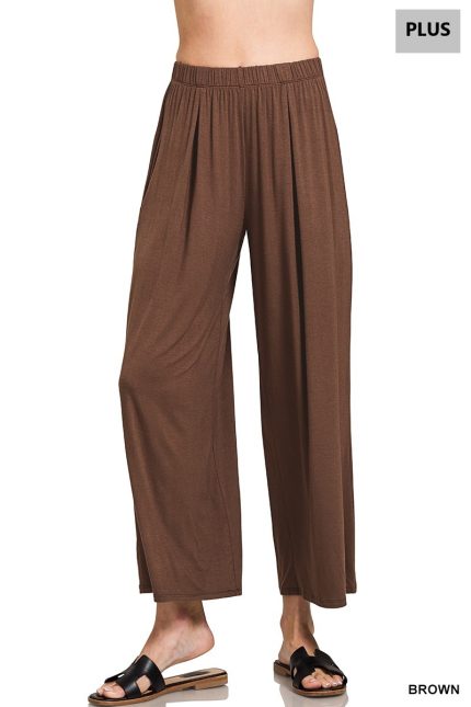 Plus Elastic Waist Comfy Lounge Pants