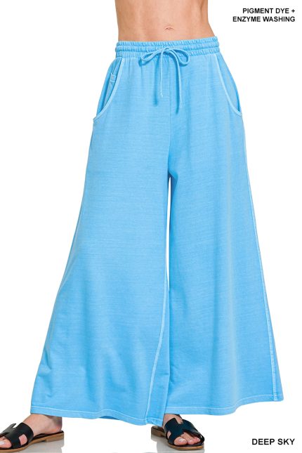 French Terry Pigment Dye & Enzyme Wash Pants