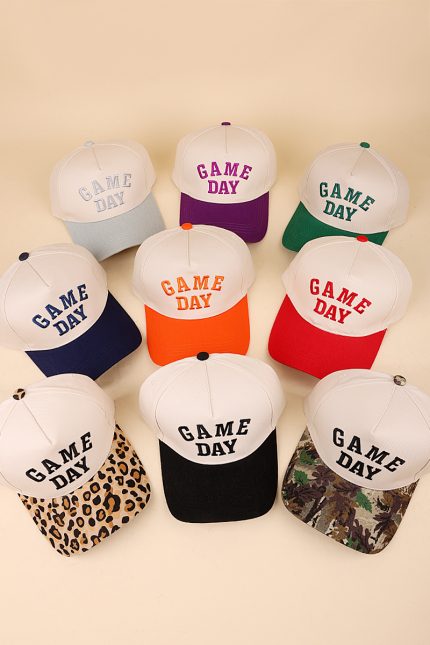Game Day Two-tone Canvas Cotton Cap