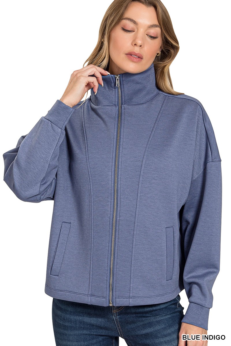 Scuba Full Zip Jacket for wholesale by Vanilla Monkey