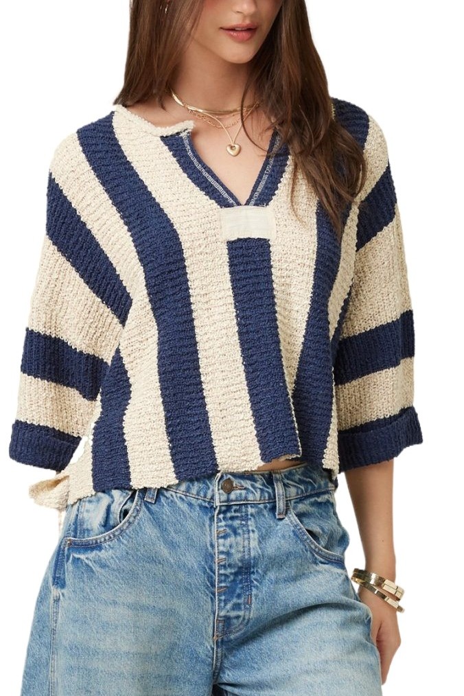 Vertical Stripe Sweater
