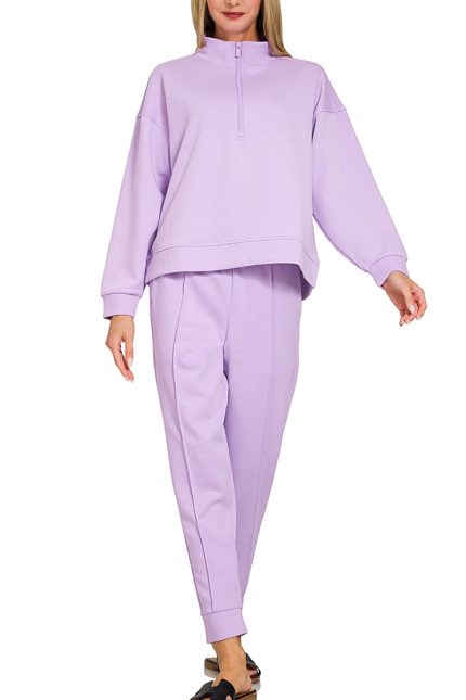 Scuba Half Zip Pullover And Jogger Set