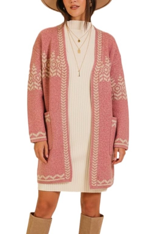 Nordic Charm Knit Cardigan