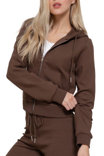 Long Slv Hoodie Knit Jacket