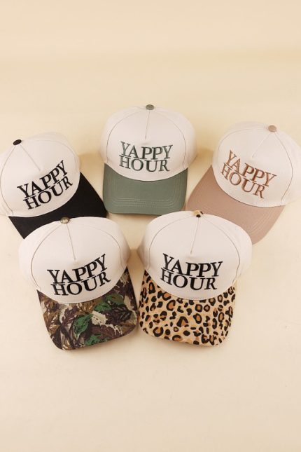 Yappy Hour Two Tone Canvas Cotton Cap