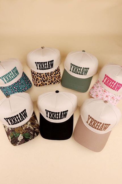 Yeehaw Two-tone Canvas Cotton Cap