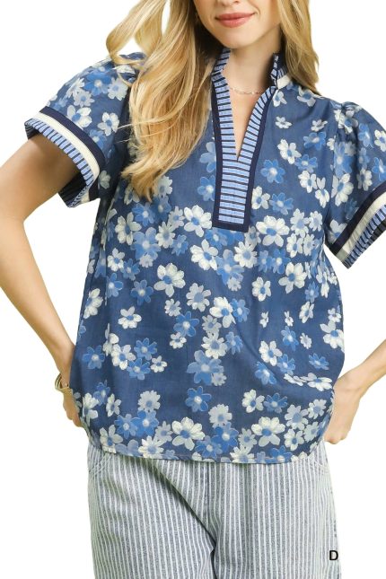 Mixed Media Print Top