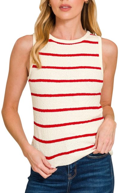 Stripe Sweater Tank Top