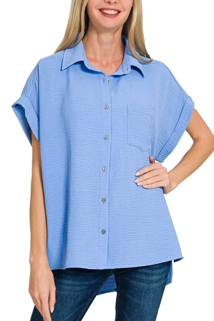 Woven Air Flow Button Down Shirts