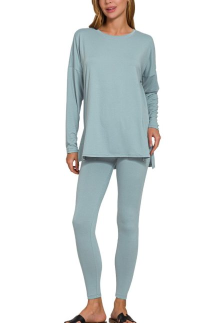Brushed Dty Microfiber Loungewear Set