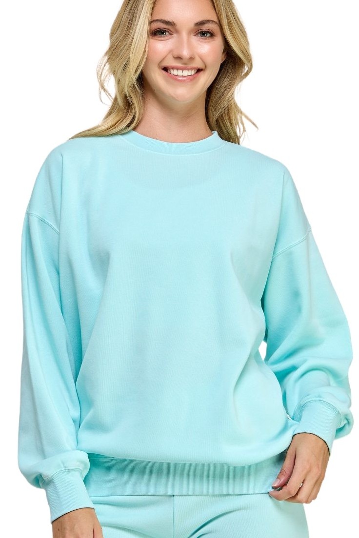 Fleece Burn Outoversized Crew Neck Sweatshirt