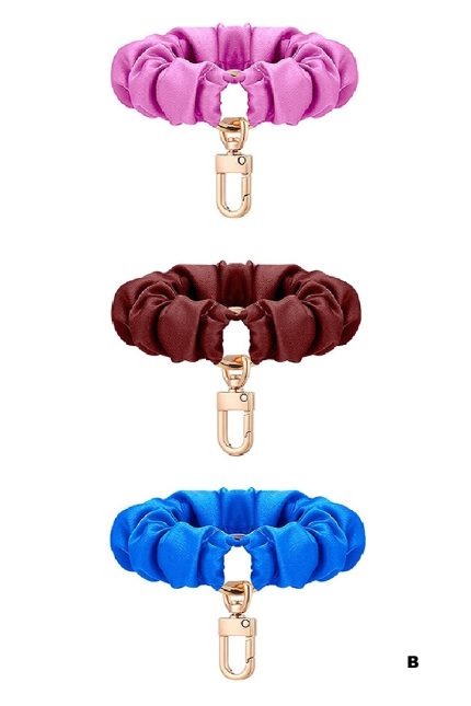Elastic Scrunchie Keychain Wristlet Pack Of 3