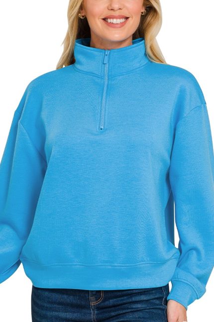 Scuba Half Zip Pullover Sweatshirts