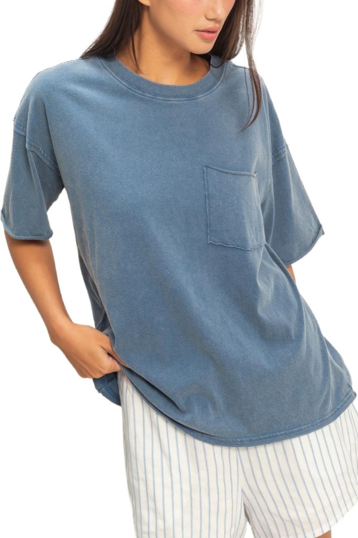 Washed Pocket Crew Neck T-shirt