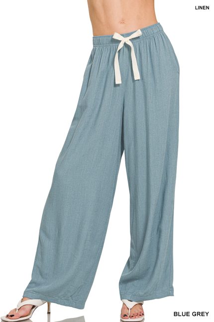 Linen Drawstring Pants