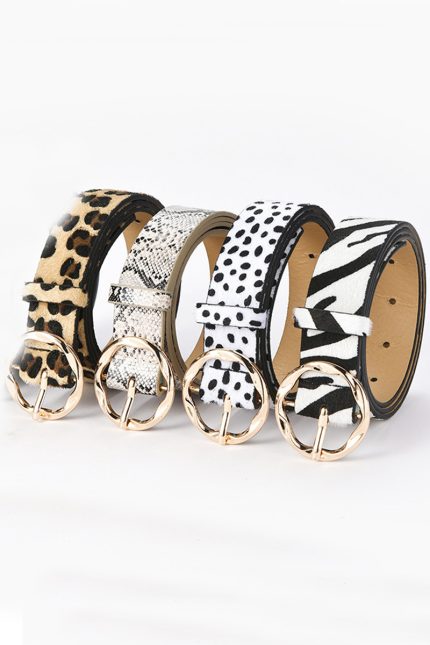 Animal Print Fashion Belt