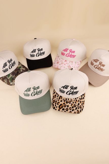 All For His Glory Two Tone Cotton Hat