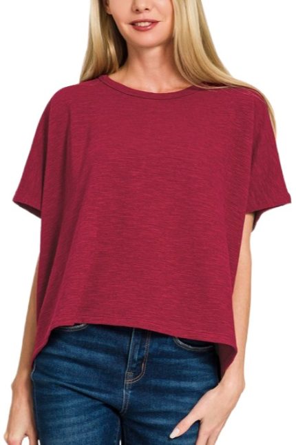 Cotton Slub Oversize Tee