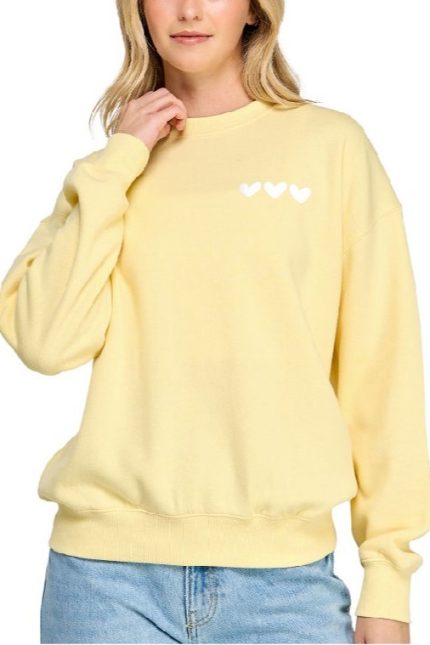 Relaxed Fit Sweatshirt With Spread The Love Print