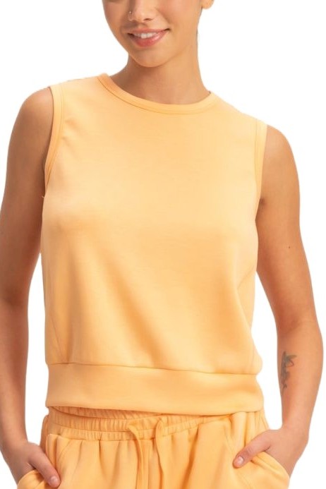 Sleeveless Crew Neck Top