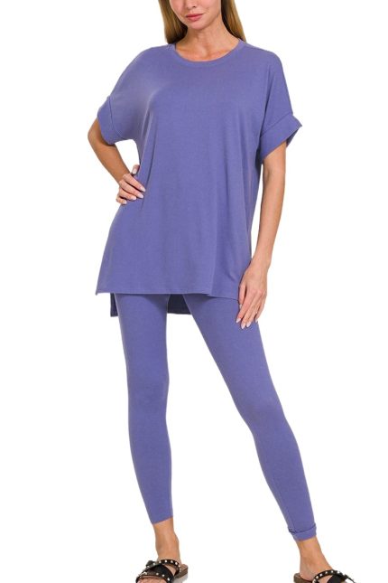Brushed Dty Microfiber Loungewear Set