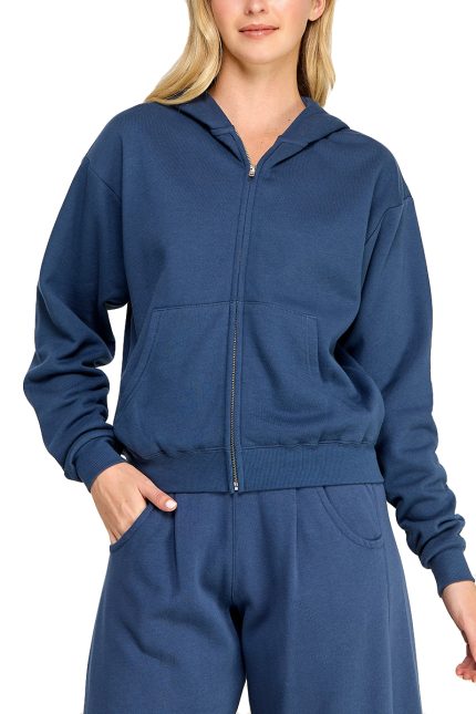 Fleece Classic Fit Full Zip Up Hoodie