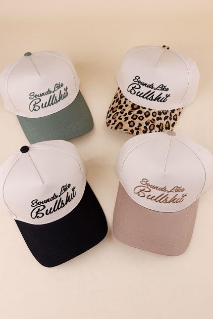 Sounds Like Bullshit Two Tone Canvas Cotton Cap