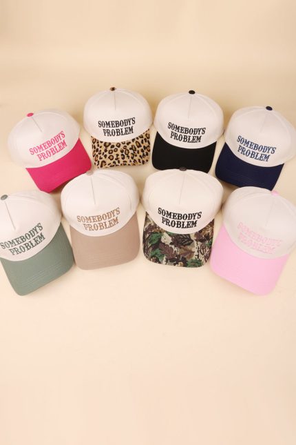 Somebody's Problem Two Tone Canvas Cotton Cap