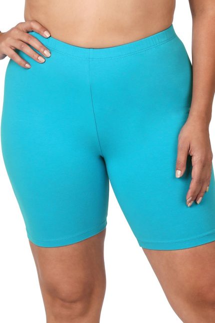 Plus Premium Cotton Biker Shorts