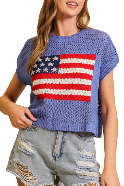 Usa Crochet Americana Top